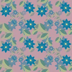 seamless pattern with flowers