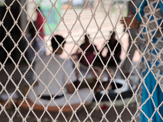 Foreign visitors at Isha yoga center to worship Adiyogi shiva creative focus of the net devotees in defocus