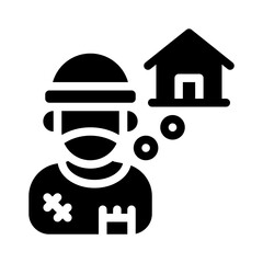 dreaming glyph icon