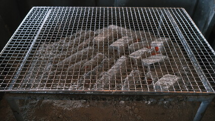 Japanese grill mesh charcoal barbecue