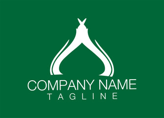 Shapes design vector template. Abstract logo design. Vector illustration.