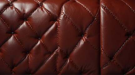 Premium luxury red leather surface texture background from Generative AI