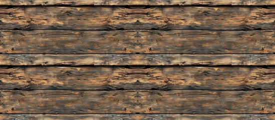 Weathered Wooden Planks Texture. Seamless Repeatable Background