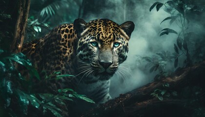 jaguar in the rainforest