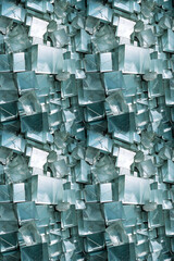 Ethereal Cubes Dance in Harmonious Abstraction. Seamless Repeatable Background.