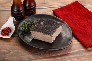 Delicous liver pate snack appetizer