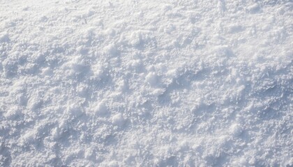 A close-up of a surface of freshly fallen December snow