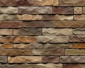 A seamless texture of rock walling material. A stone veneer that is applied to the walls of buildings