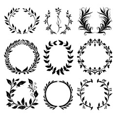 wreath SVG, wreath png, wreath frame, frame svg, frame illustration, wreath illustration, frame, vector, vintage, floral, design, decoration, pattern, ornament, border, illustration, flower, ornate, a