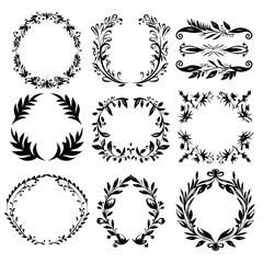 wreath svg, wreath png, wreath frame, frame svg, frame illustration, wreath illustration, frame, vector, vintage, floral, design, decoration, pattern, ornament, border, illustration, flower, ornate,