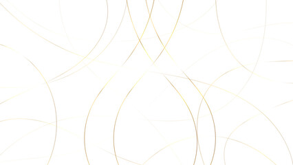 Golden scribble on a white background - obrazy, fototapety, plakaty