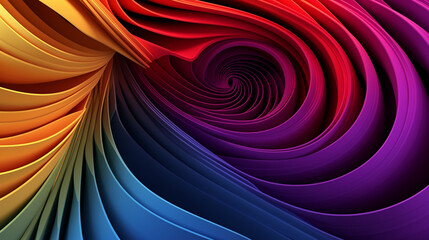 Abstract colorful spiral fabric background
