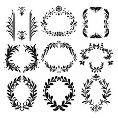 wreath svg, wreath png, wreath frame, frame svg, frame illustration, wreath illustration, frame, vector, vintage, floral, design, decoration, pattern, ornament, border, illustration, flower, ornate, a