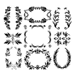 wreath svg, wreath png, wreath frame, frame svg, frame illustration, wreath illustration, frame, vector, vintage, floral, design, decoration, pattern, ornament, border, illustration, flower, ornate, a