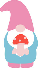 spring garden gnome vector