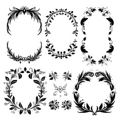 wreath svg, wreath png, wreath frame, frame svg, frame illustration, wreath illustration, frame, vector, vintage, floral, design, decoration, pattern, ornament, border, illustration, flower, ornate, a