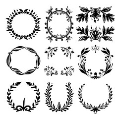 wreath svg, wreath png, wreath frame, frame svg, frame illustration, wreath illustration, frame, vector, vintage, floral, design, decoration, pattern, ornament, border, illustration, flower, ornate, a