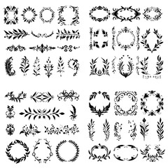 wreath SVG, wreath png, wreath frame, frame svg, frame illustration, wreath illustration, frame, vector, vintage, floral, design, decoration, pattern, ornament, border, illustration, flower, ornate