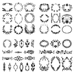 wreath SVG, wreath png, wreath frame, frame svg, frame illustration, wreath illustration, frame, vector, vintage, floral, design, decoration, pattern, ornament, border, illustration, flower, ornate