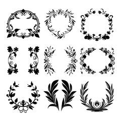 wreath SVG, wreath png, wreath frame, frame svg, frame illustration, wreath illustration, frame, vector, vintage, floral, design, decoration, pattern, ornament, border, illustration, flower, ornate