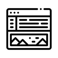 web development line icon