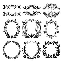 wreath svg, wreath png, wreath frame, frame svg, frame illustration, wreath illustration, frame, vector, vintage, floral, design, decoration, pattern, ornament, border, illustration, flower, ornate,