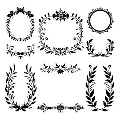 wreath SVG, wreath png, wreath frame, frame svg, frame illustration, wreath illustration, frame, vector, vintage, floral, design, decoration, pattern, ornament, border, illustration, flower, ornate, a