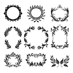 wreath svg, wreath png, wreath frame, frame svg, frame illustration, wreath illustration, frame, vector, vintage, floral, design, decoration, pattern, ornament, border, illustration, flower, ornate,