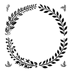 wreath SVG, wreath png, wreath frame, frame svg, frame illustration, wreath illustration, frame, vector, vintage, floral, design, decoration, pattern, ornament, border, illustration, flower, ornate, a