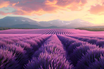 peaceful lavender fields