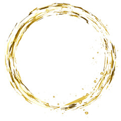 Golden geometric frames. Hand drawn golden borders. Card template with golden shiny gold glitter design element for greeting card design.