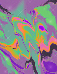 abstract watercolor background with splashes of vaporwave color pallet