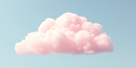 Pink and blue sky background with tiny clouds.