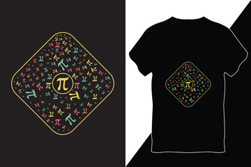 Pi Day T-Shirt Design Vector