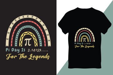 Pi Day T-Shirt Design Vector