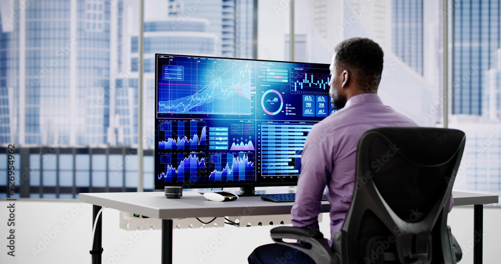 Poster business data analytics dashboard
