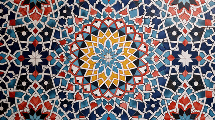 Beautiful structure of a repeating pattern in Arabic style