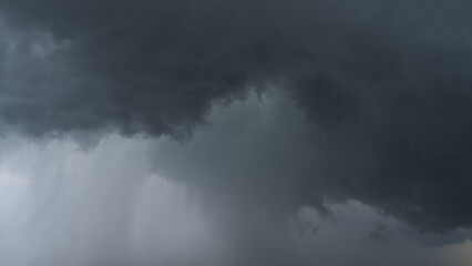 Closeup shot of storm clouds