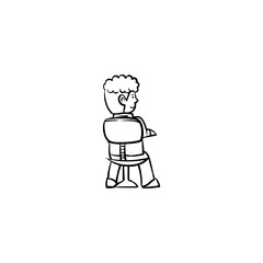 coloring poses of black and white office people office