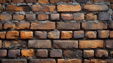 Brick wall background, generative ai