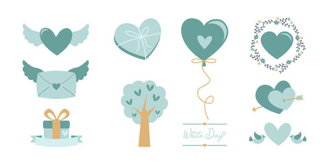 Happy White Day Vector