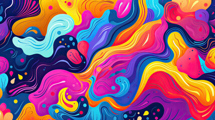 A lively and intricate colorful pattern background, the artistic possibilities of bold colors and intricate patterns, visually stunning compositions, Ai Generative