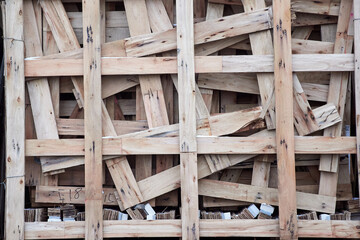 texture of wooden pallets and structures