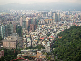 Fototapeta na wymiar Taipei city downtown in Taiwan