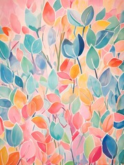 Colorful eucalyptus in watercolor style 