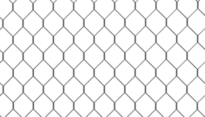 Deurstickers Invisible Chain Link Fence: Realistic metal mesh with transparent background. Add privacy & texture to your designs without hiding the view.  © TruongGiang