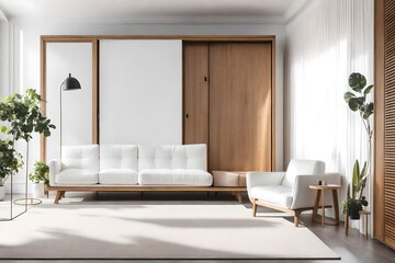 modern room with sofa 