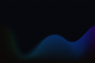 blue dark black, color gradient rough abstract background shine bright light and glow template empty space , grainy noise grungy texture