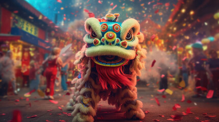 The art of the lion dance at Chinese New Year celebrations