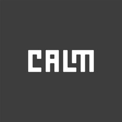 Calm lettering design